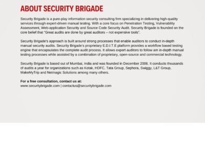 About Security Brigade
