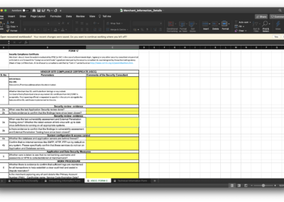 VSCC - Form C - Merchant On-Boarding for SBI